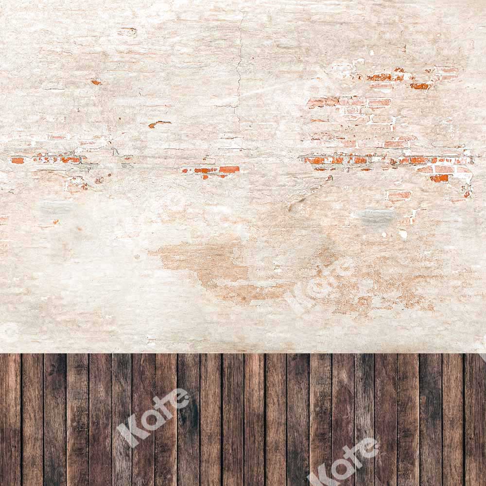 Kate Cracked Brick Wall Backdrop Plank Stitching Designed by Chain Photography - Kate Backdrop AU