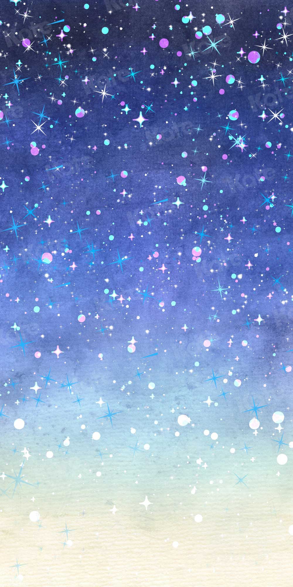Kate Sky Backdrop Glitter Blue mixed Purple Star Starry Night for Photography - Kate Backdrop AU