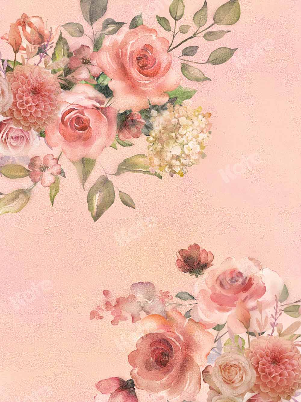 Kate Floral Vintage Backdrop Texture Abstract Designed by Chain Photography - Kate Backdrop AU