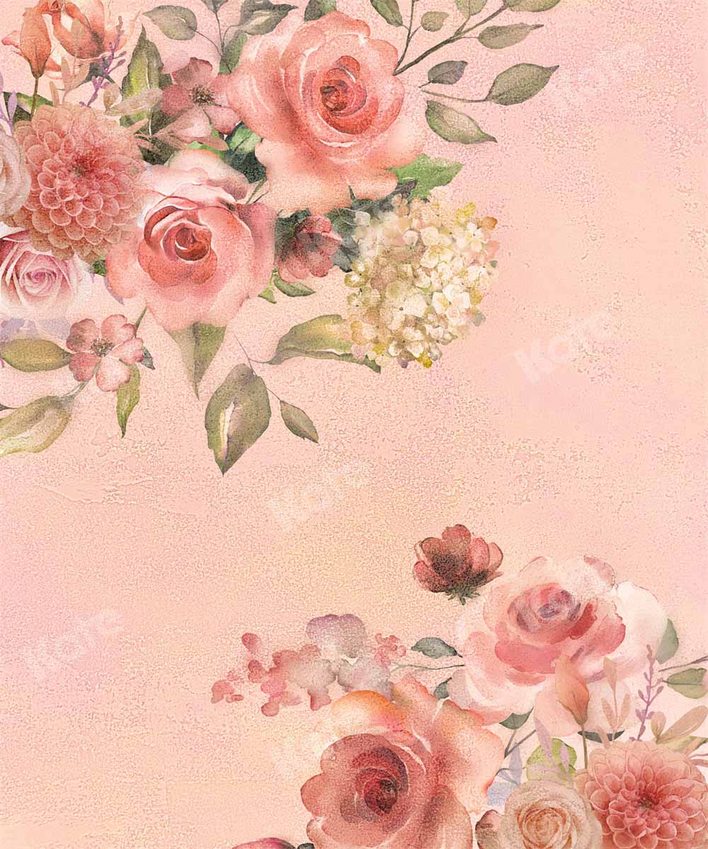 Kate Floral Vintage Backdrop Texture Abstract Designed by Chain Photography - Kate Backdrop AU