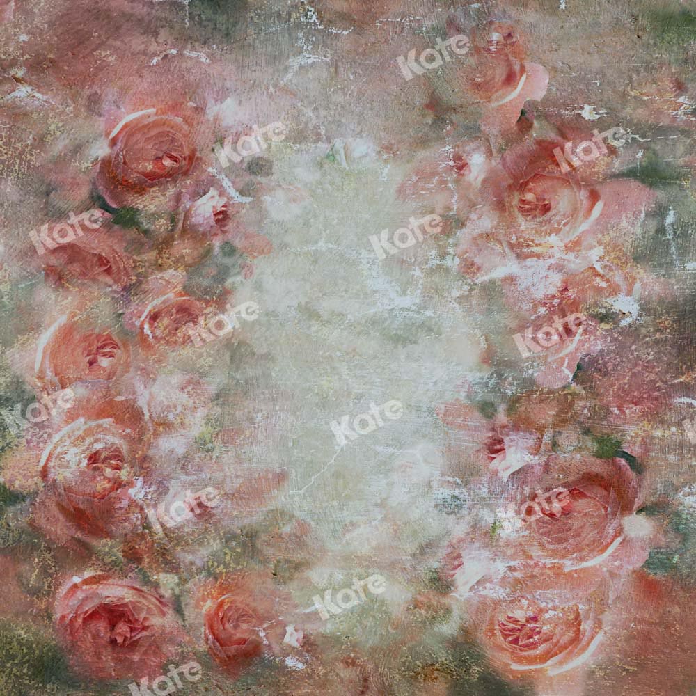 Kate Oil Painting Flowers Backdrop Vintage Hand Painted Texture Designed by GQ - Kate Backdrop AU