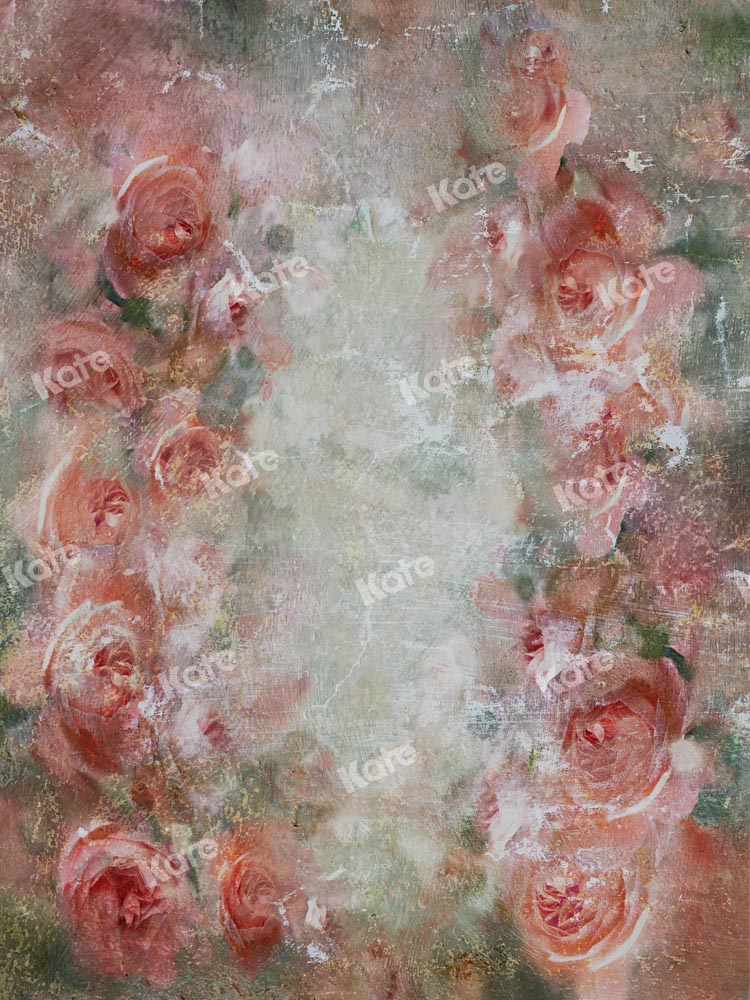 Kate Oil Painting Flowers Backdrop Vintage Hand Painted Texture Designed by GQ - Kate Backdrop AU