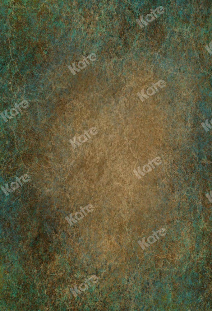Kate Blue Abstract Texture Backdrop Brown Green Designed by Kate Image - Kate Backdrop AU