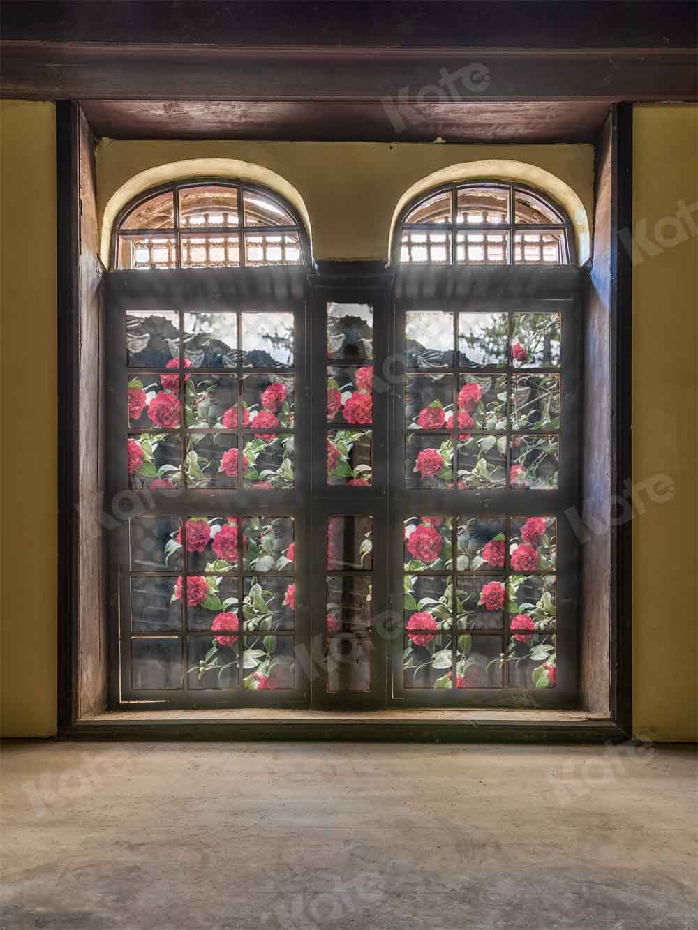 Kate Flowers Outside Window Backdrop Vintage Designed by Chain Photography - Kate Backdrop AU
