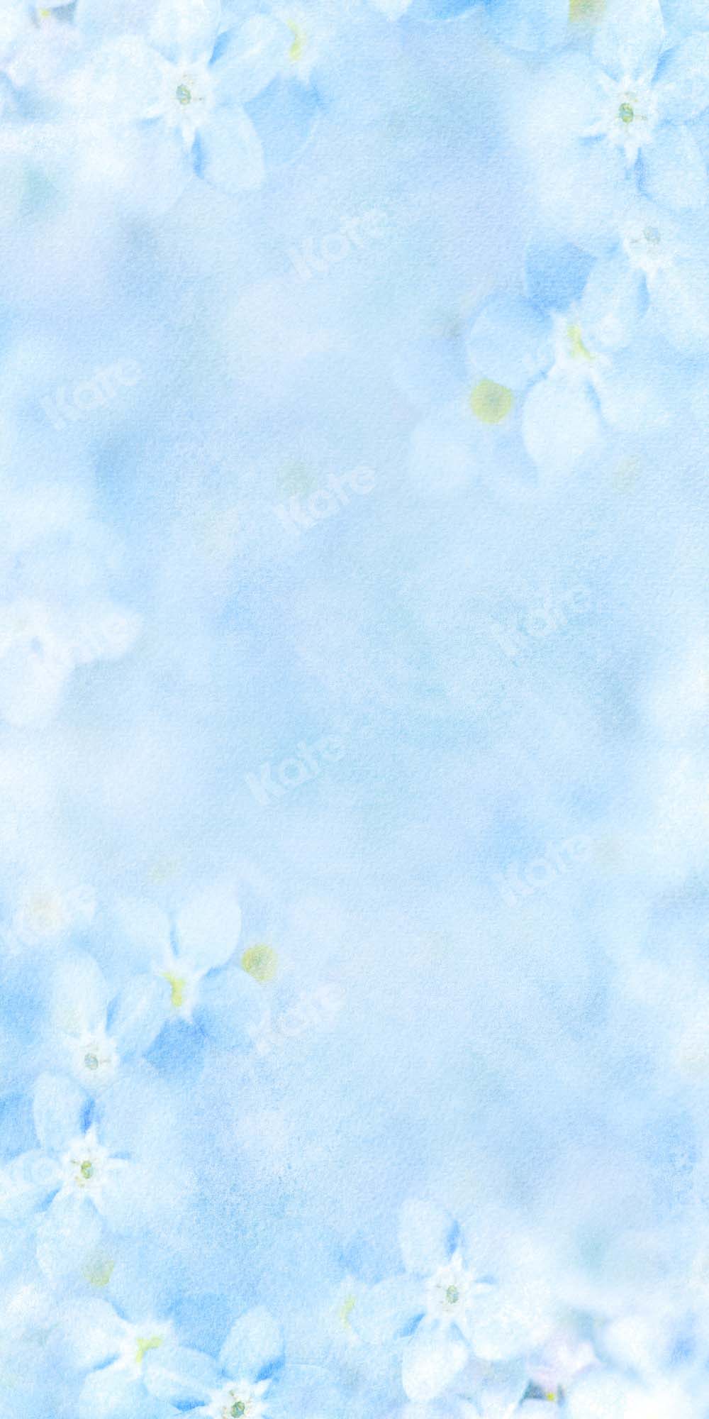 Kate Blue Summer Floral Backdrop Texture Designed by Kate Image - Kate Backdrop AU