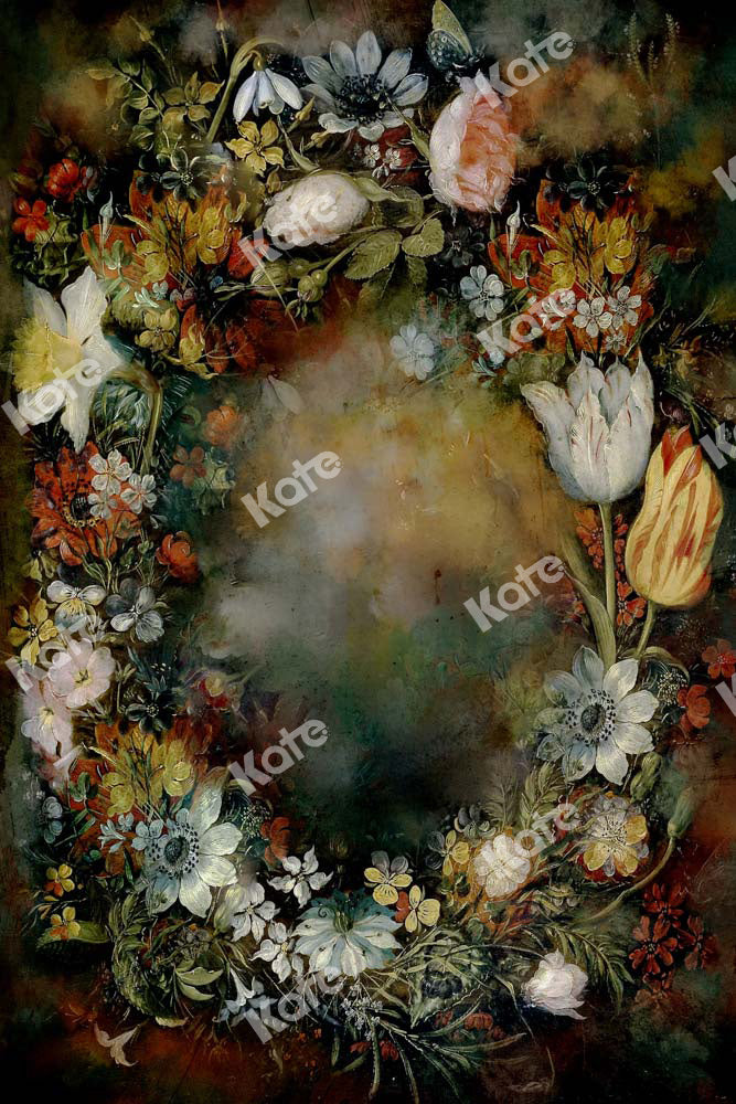 Kate Vintage Floral Abstract Backdrop Portrait Designed by Kate Image - Kate Backdrop AU