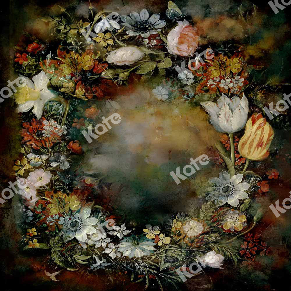 Kate Vintage Floral Abstract Backdrop Portrait Designed by Kate Image - Kate Backdrop AU