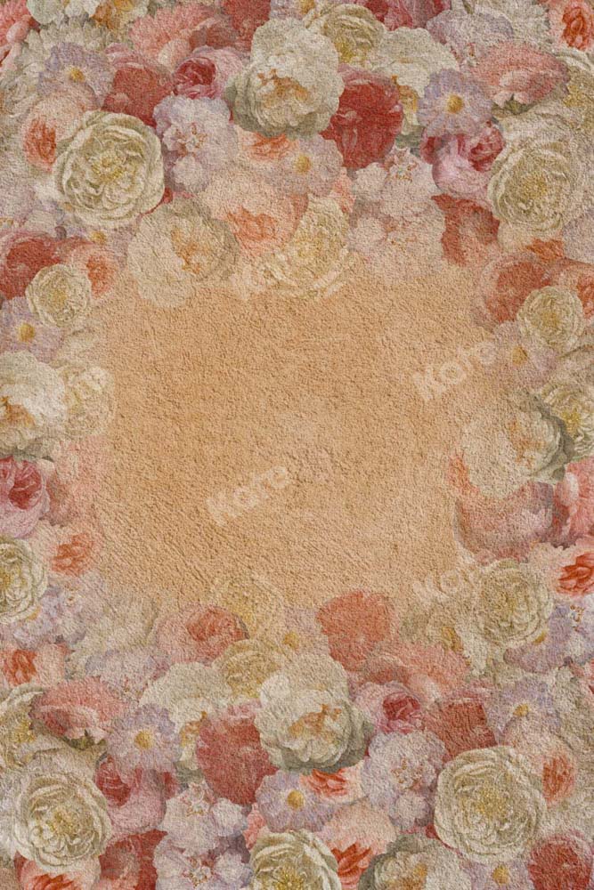 Kate Fine Art Backdrop Retro Floral Portrait Oil Painting Designed by Chain Photography - Kate Backdrop AU