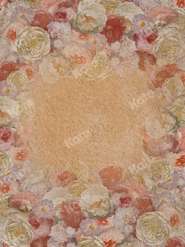 Kate Fine Art Backdrop Retro Floral Portrait Oil Painting Designed by Chain Photography - Kate Backdrop AU