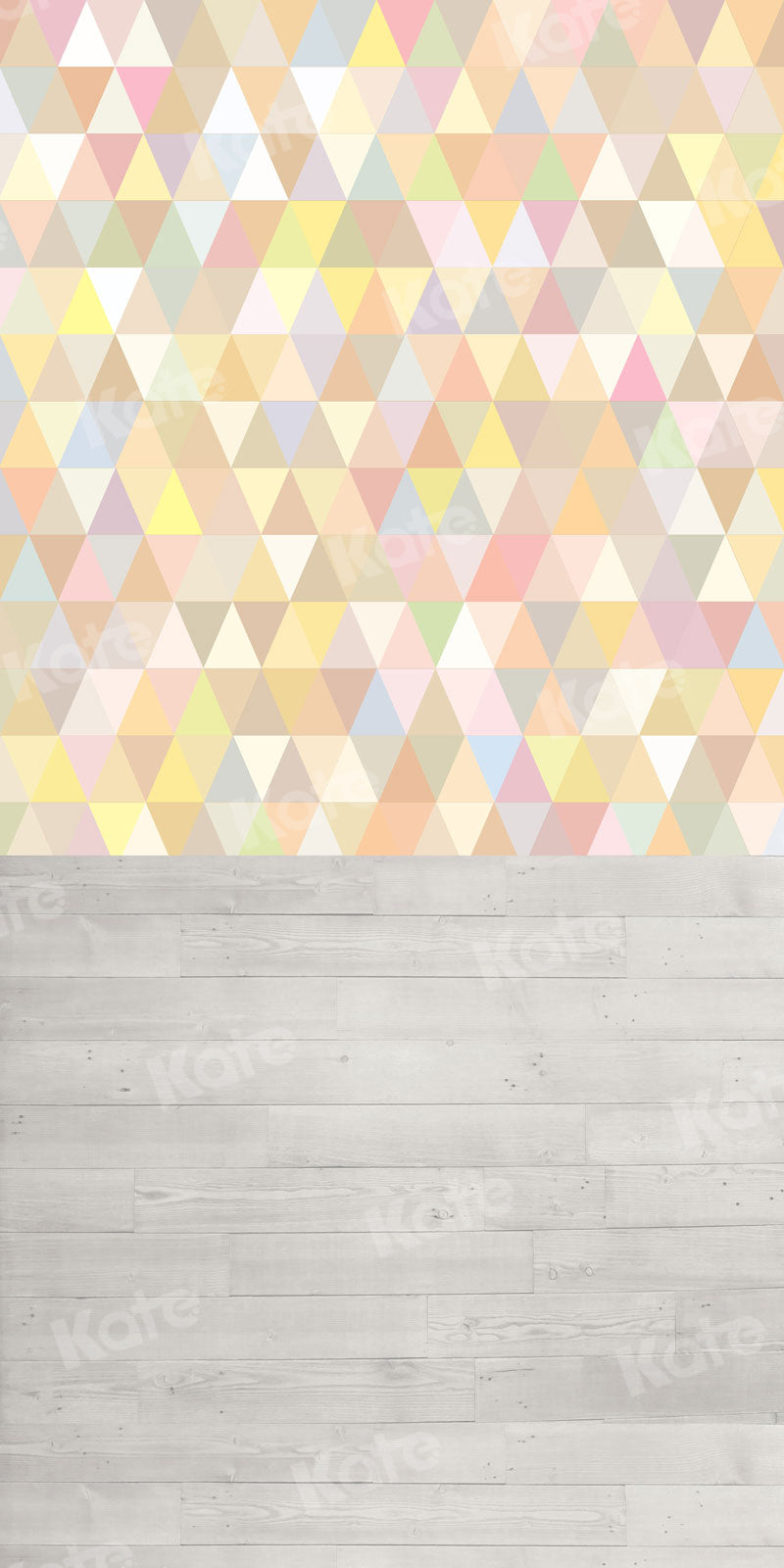 Kate Sweep Colorful Triangle Backdrop Gray Wood for Photography - Kate Backdrop AU