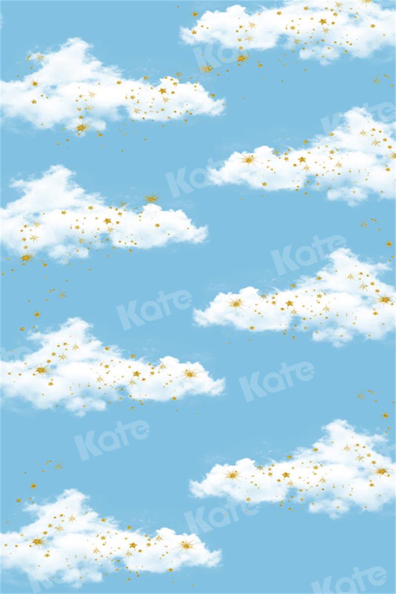 Kate Blue Sky White Clouds Backdrop for Photography - Kate Backdrop AU