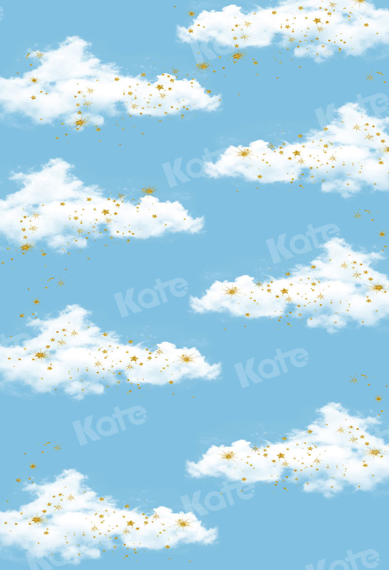 Kate Blue Sky White Clouds Backdrop for Photography - Kate Backdrop AU