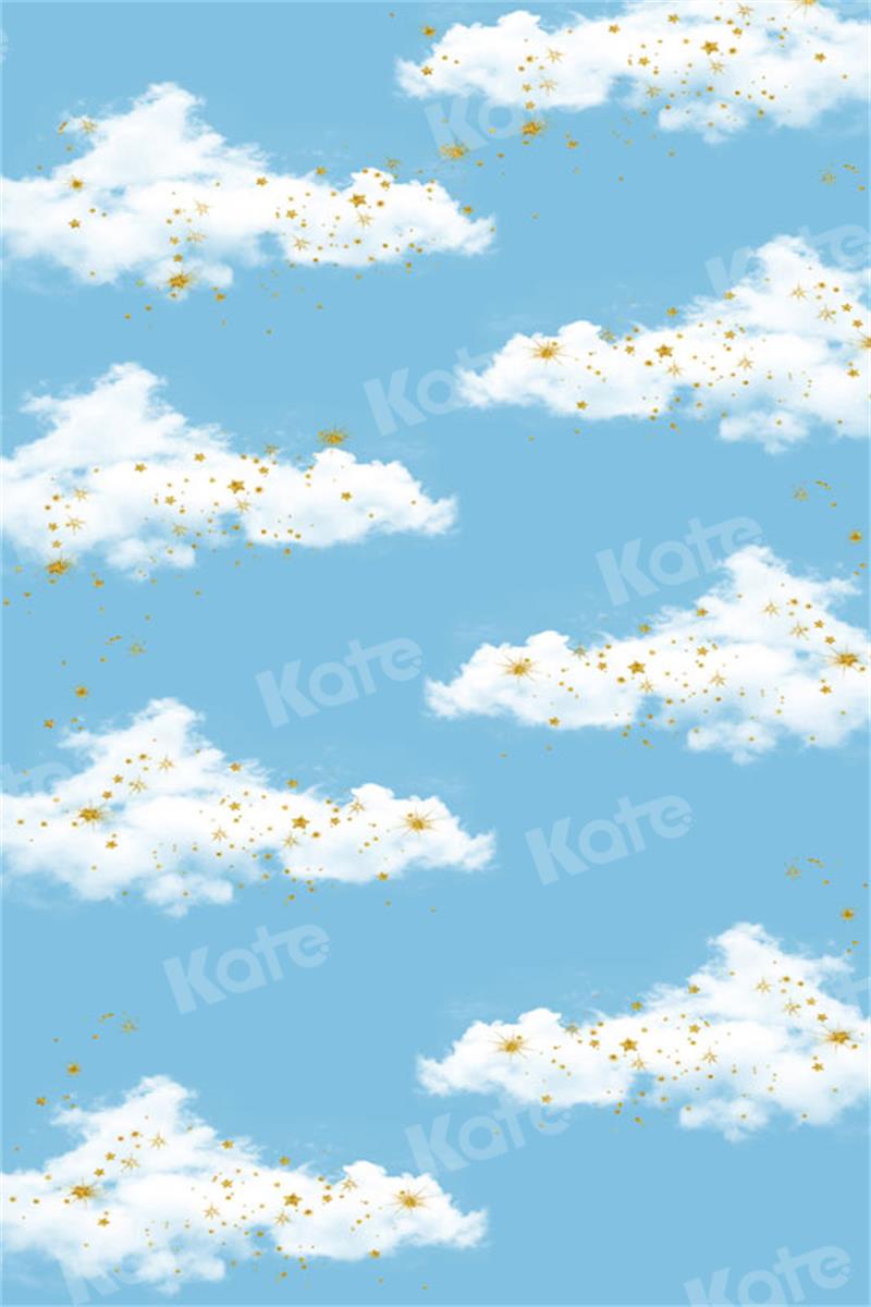Kate Blue Sky White Clouds Backdrop for Photography - Kate Backdrop AU