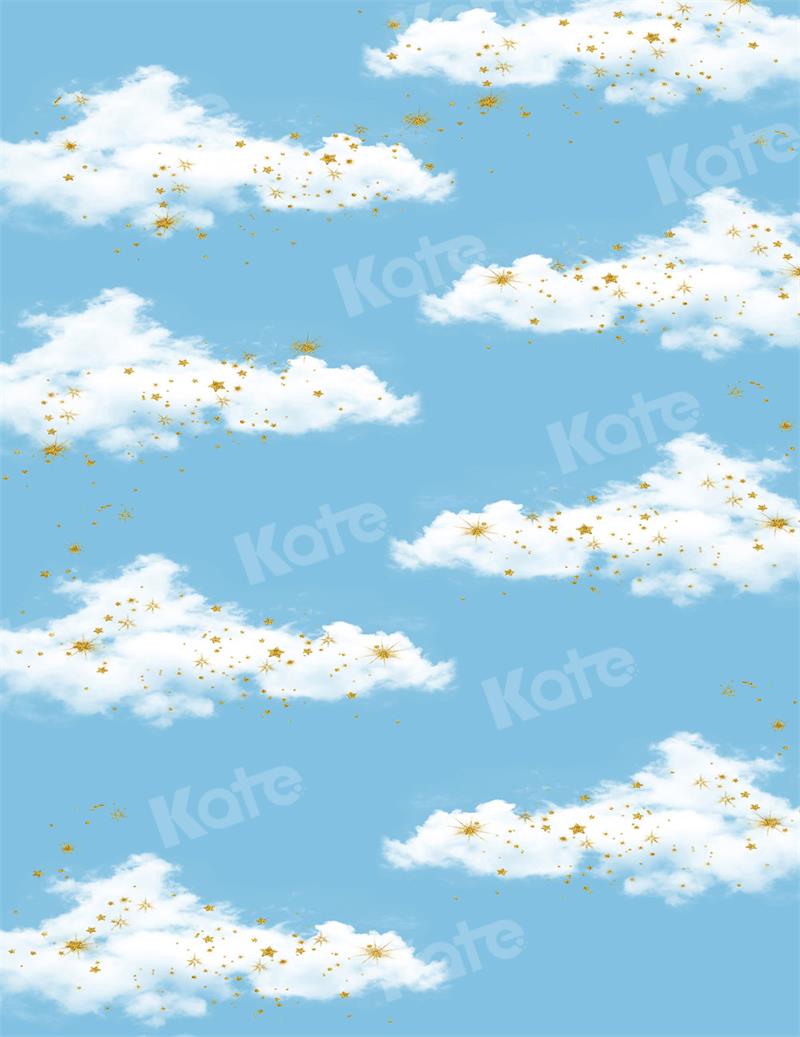 Kate Blue Sky White Clouds Backdrop for Photography - Kate Backdrop AU