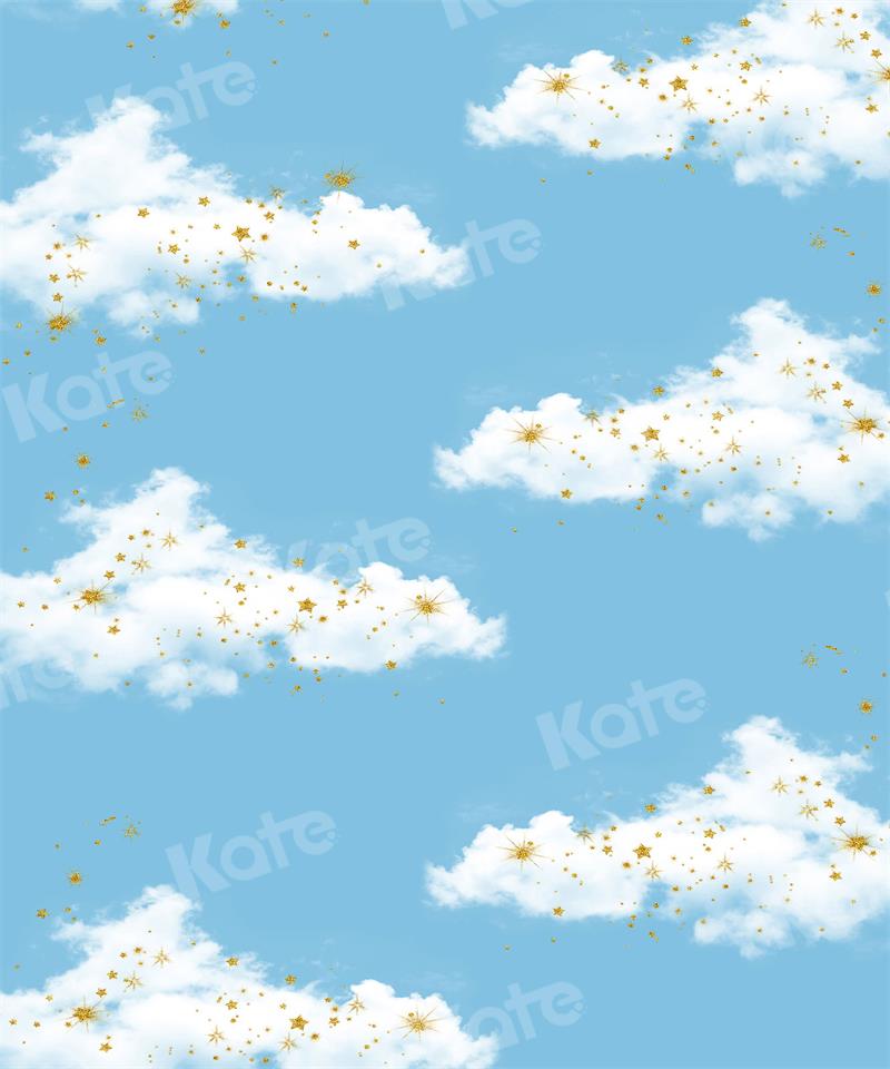 Kate Blue Sky White Clouds Backdrop for Photography - Kate Backdrop AU