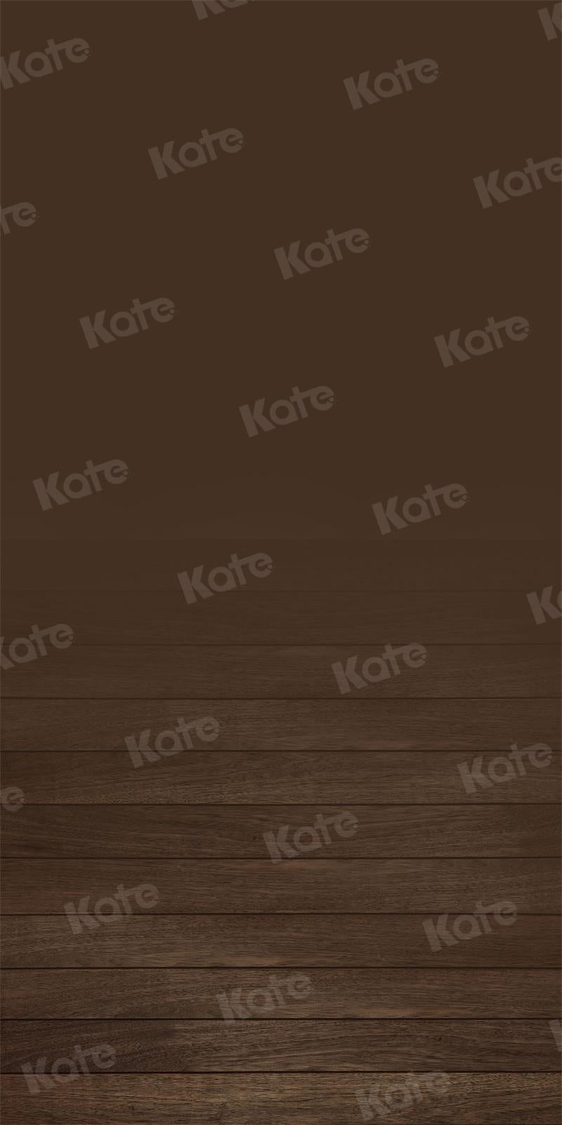 Kate Chocolate Abstract Backdrop Wood Plank Texture for Photography - Kate Backdrop AU