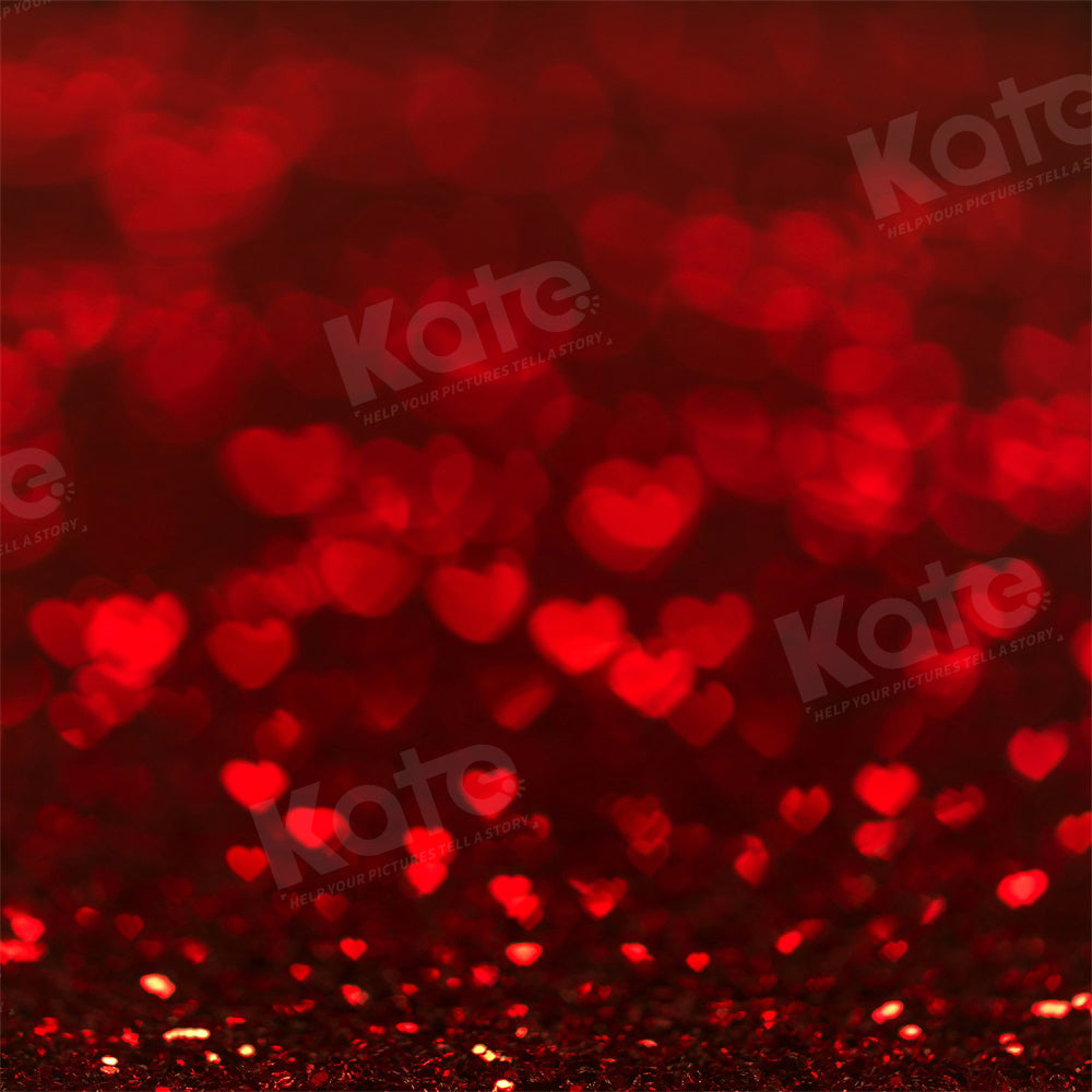 Kate Valentine's Day Backdrop Red Bokeh for Photography - Kate Backdrop AU
