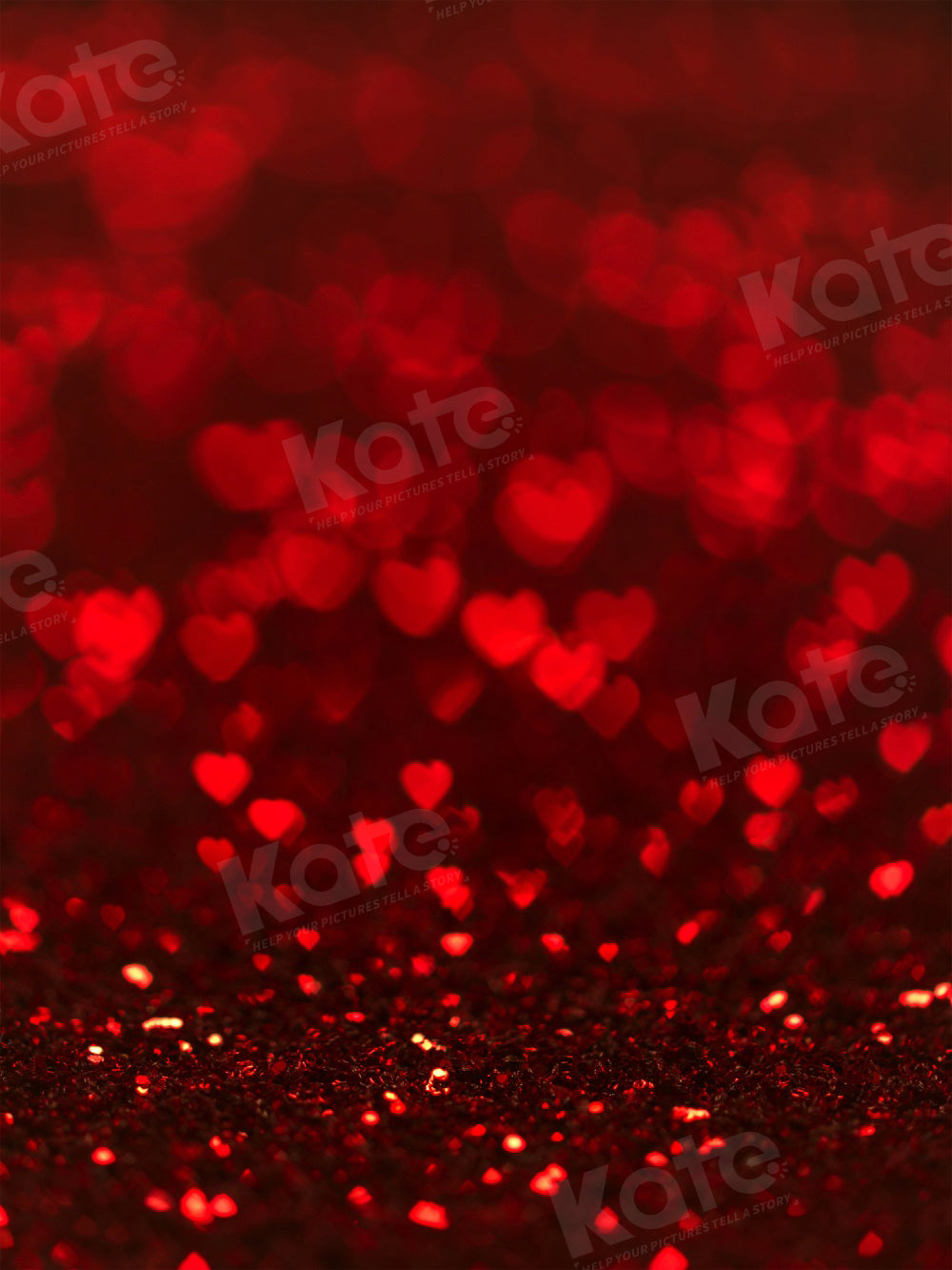 Kate Valentine's Day Backdrop Red Bokeh for Photography - Kate Backdrop AU