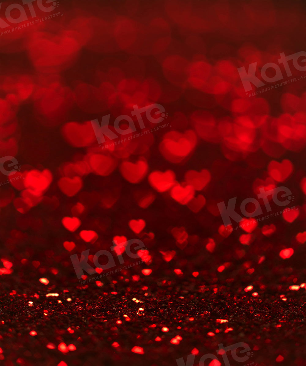 Kate Valentine's Day Backdrop Red Bokeh for Photography - Kate Backdrop AU