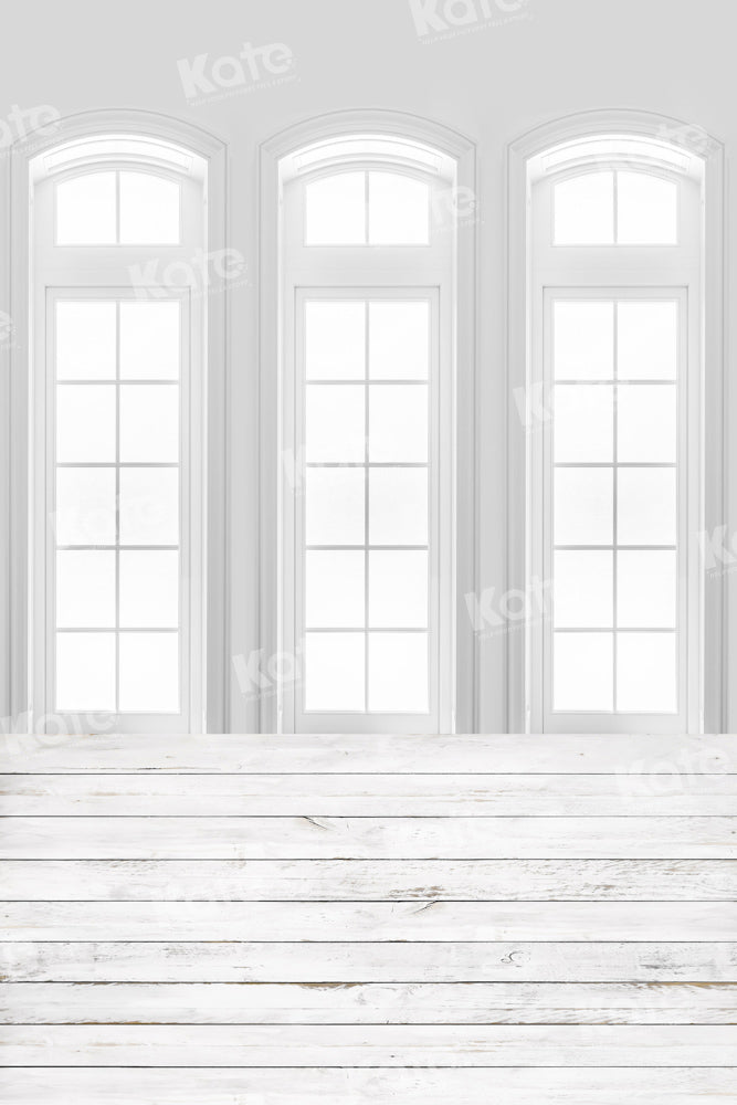 Kate Indoor Windows Backdrop White Wood Splicing Designed by Chain Photography - Kate Backdrop AU