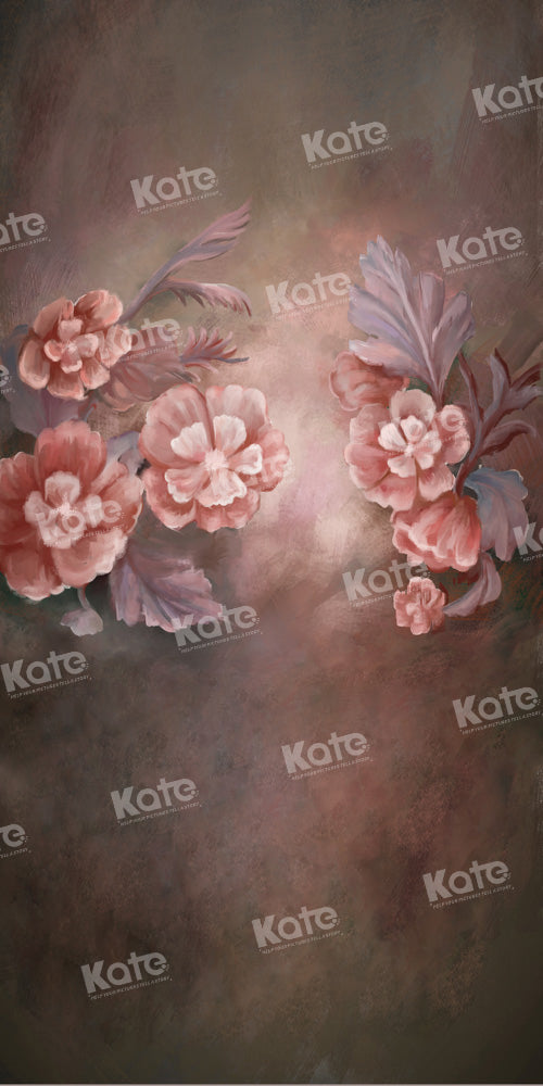 Kate Vintage Flowers Hand Painted Backdrop Fine Art Designed by GQ - Kate Backdrop AU