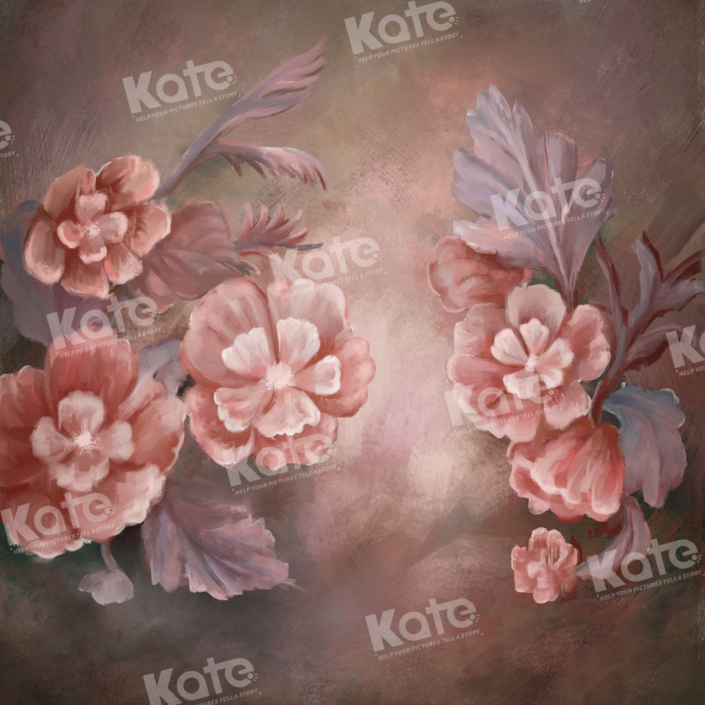 Kate Vintage Flowers Hand Painted Backdrop Fine Art Designed by GQ - Kate Backdrop AU
