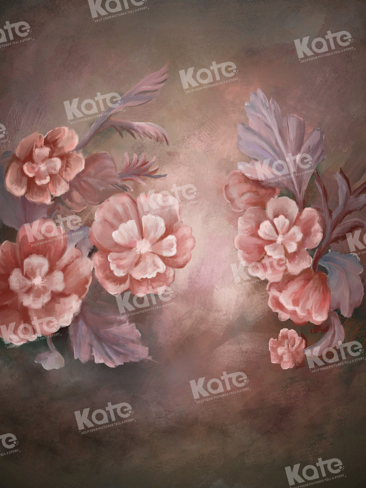 Kate Vintage Flowers Hand Painted Backdrop Fine Art Designed by GQ - Kate Backdrop AU