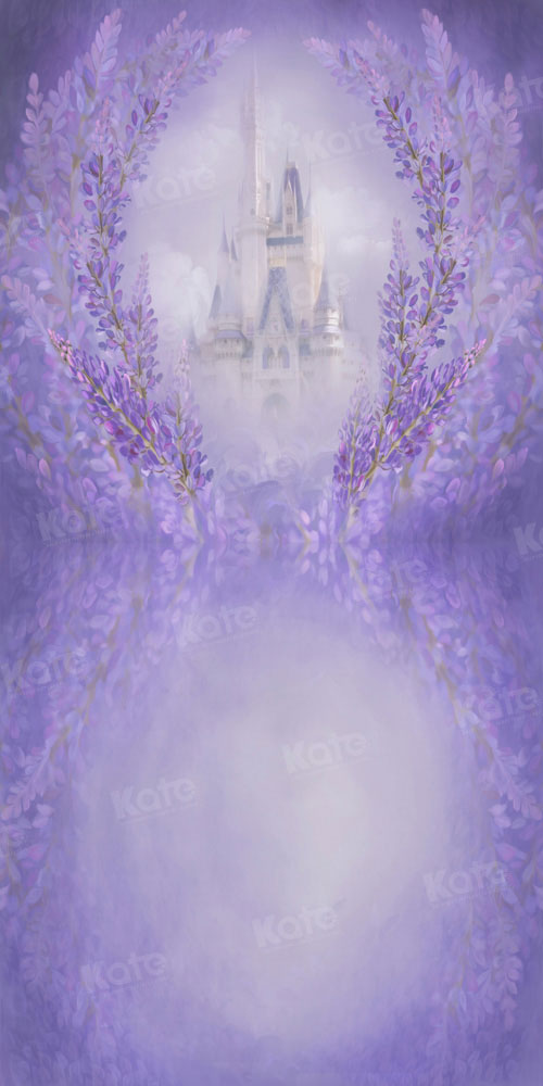 Kate Purple Flower Castle Backdrop Fine Art Designed by GQ - Kate Backdrop AU