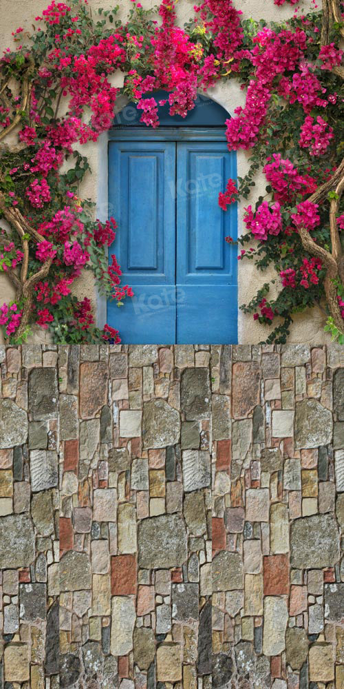 Kate Sweep Spring Flower Backdrop Garden Gravel Road Designed by Chain Photography - Kate Backdrop AU