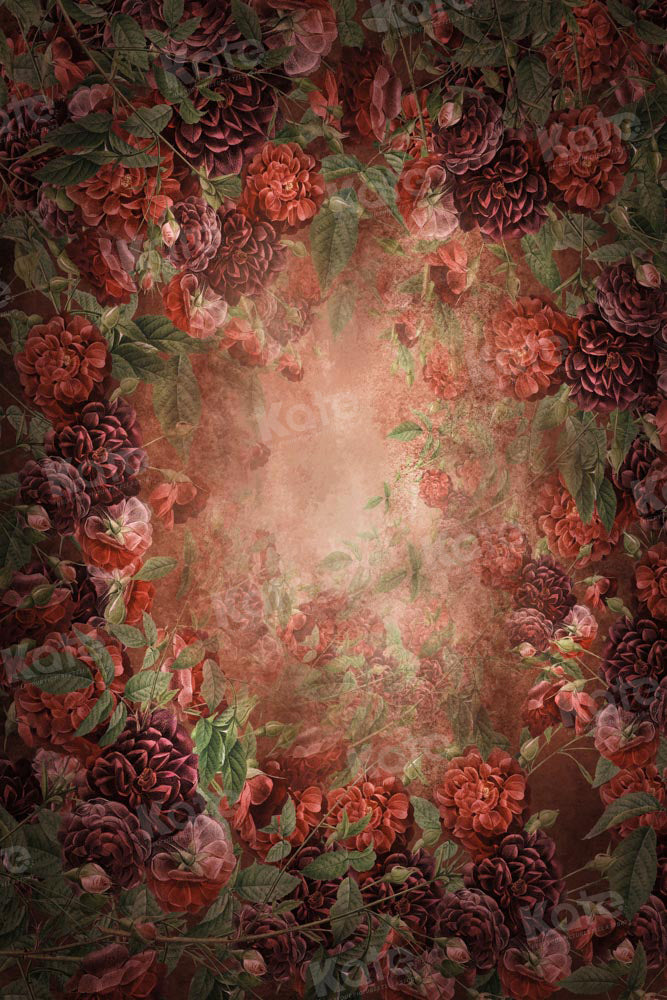 Kate Flower Portrait Backdrop Floral Mommy and Me Designed by GQ - Kate Backdrop AU