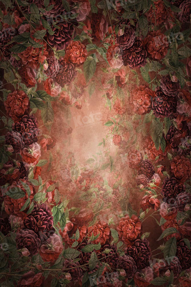 Kate Flower Portrait Backdrop Floral Mommy and Me Designed by GQ - Kate Backdrop AU