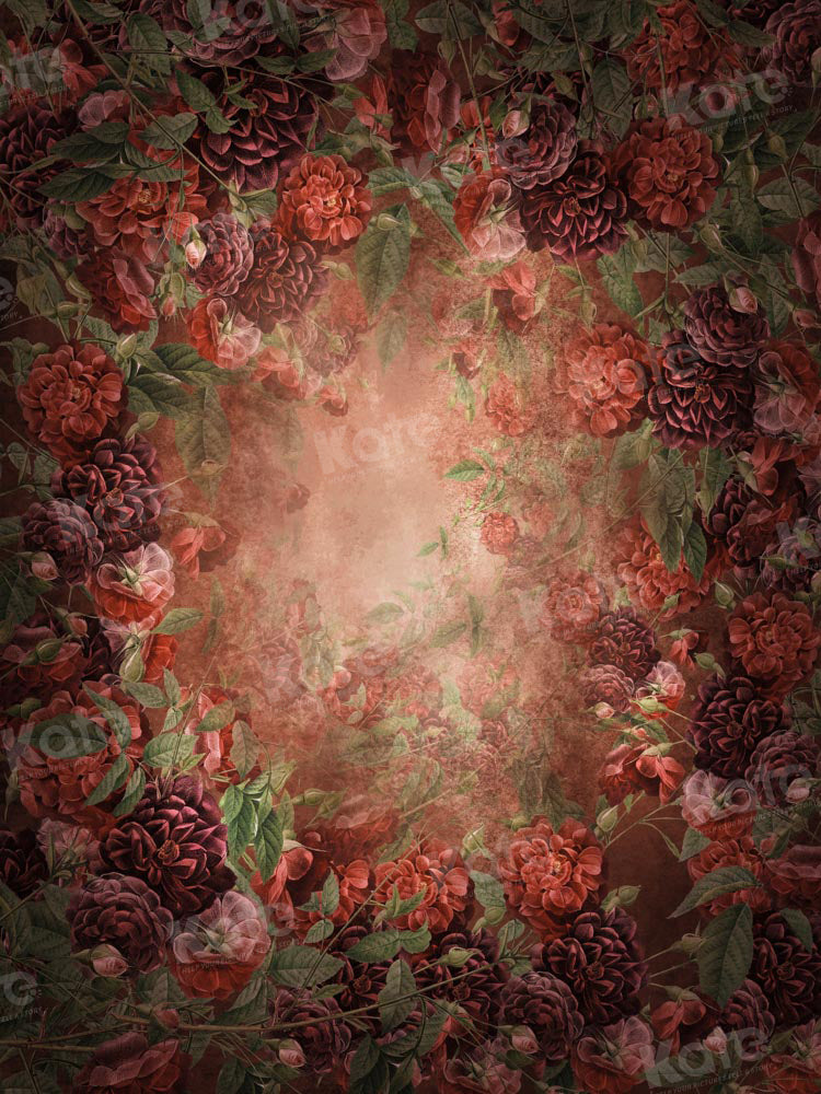 Kate Flower Portrait Backdrop Floral Mommy and Me Designed by GQ - Kate Backdrop AU