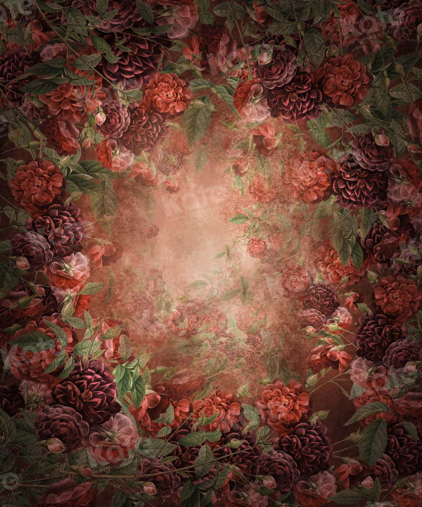 Kate Flower Portrait Backdrop Floral Mommy and Me Designed by GQ - Kate Backdrop AU