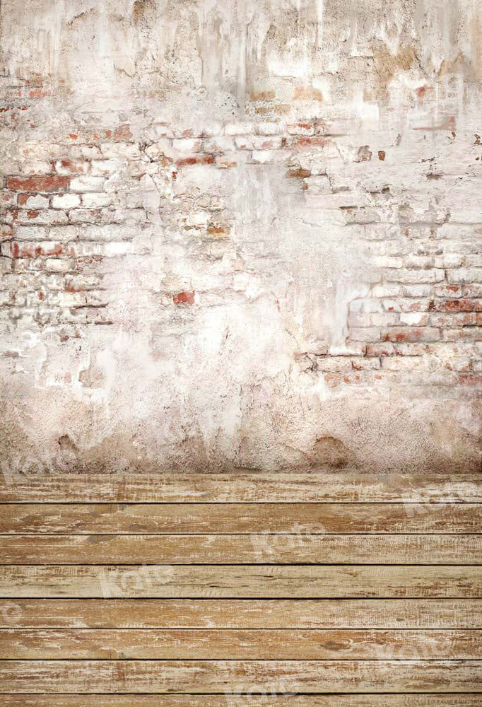 Kate Brick Wall Wood Splicing Backdrop Designed by Chain Photography - Kate Backdrop AU