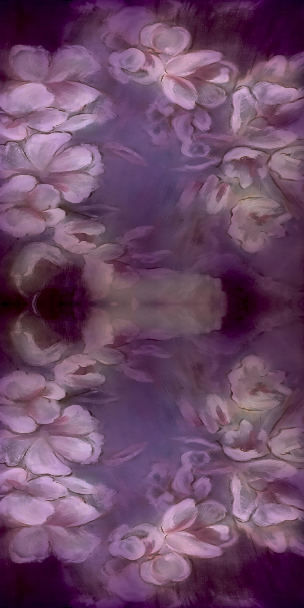 Kate Fine Art Purple Backdrop Painting Florals for Photography - Kate Backdrop AU