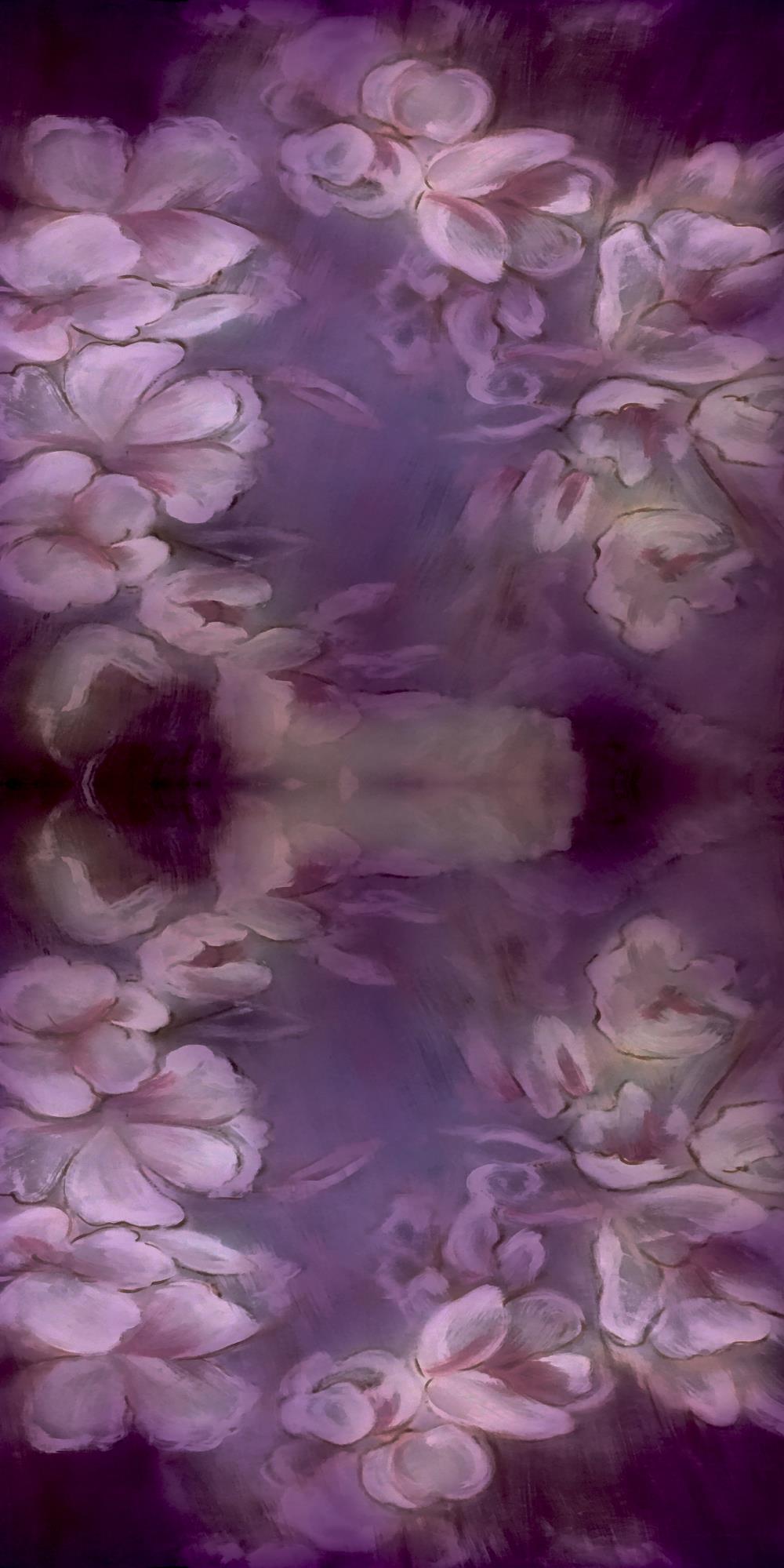 Kate Sweep Fine Art Backdrop Purple Painting Florals for Photography - Kate Backdrop AU