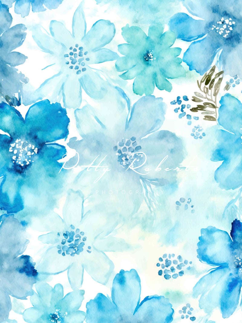 Kate Blue Spring Blue Backdrop Designed by Patty Robertss - Kate Backdrop AU
