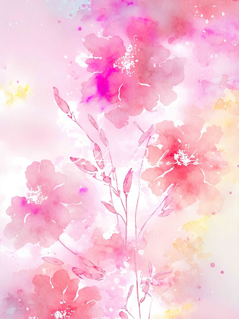 Kate Spring Pink Floral Blossoms Backdrop Designed by Patty Robertss - Kate Backdrop AU