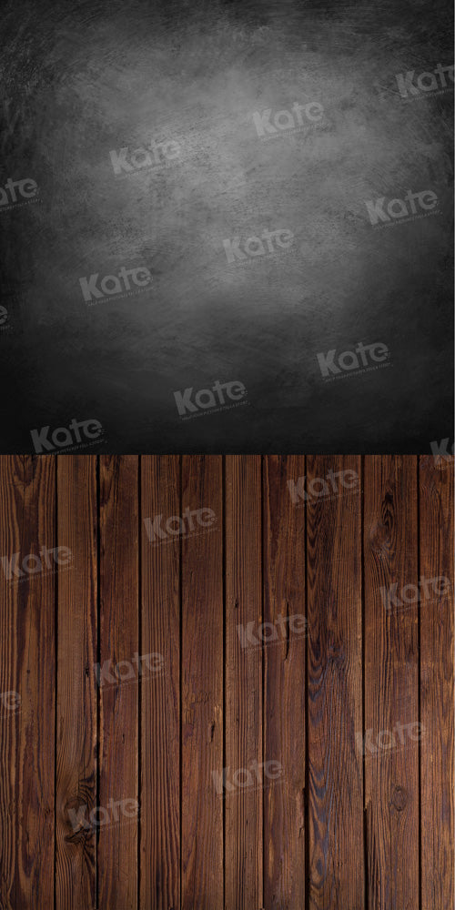 Kate Sweep Abstract Texture Backdrop Gray Wood Splicing Designed by Chain Photography - Kate Backdrop AU