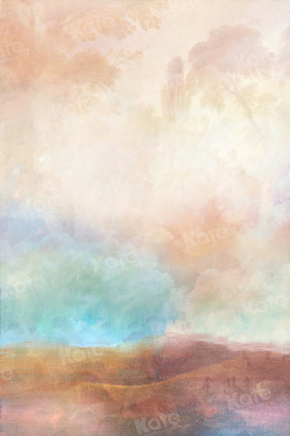 Kate Fine Art Abstract Backdrop Colorful Land Abstract for Photography - Kate Backdrop AU