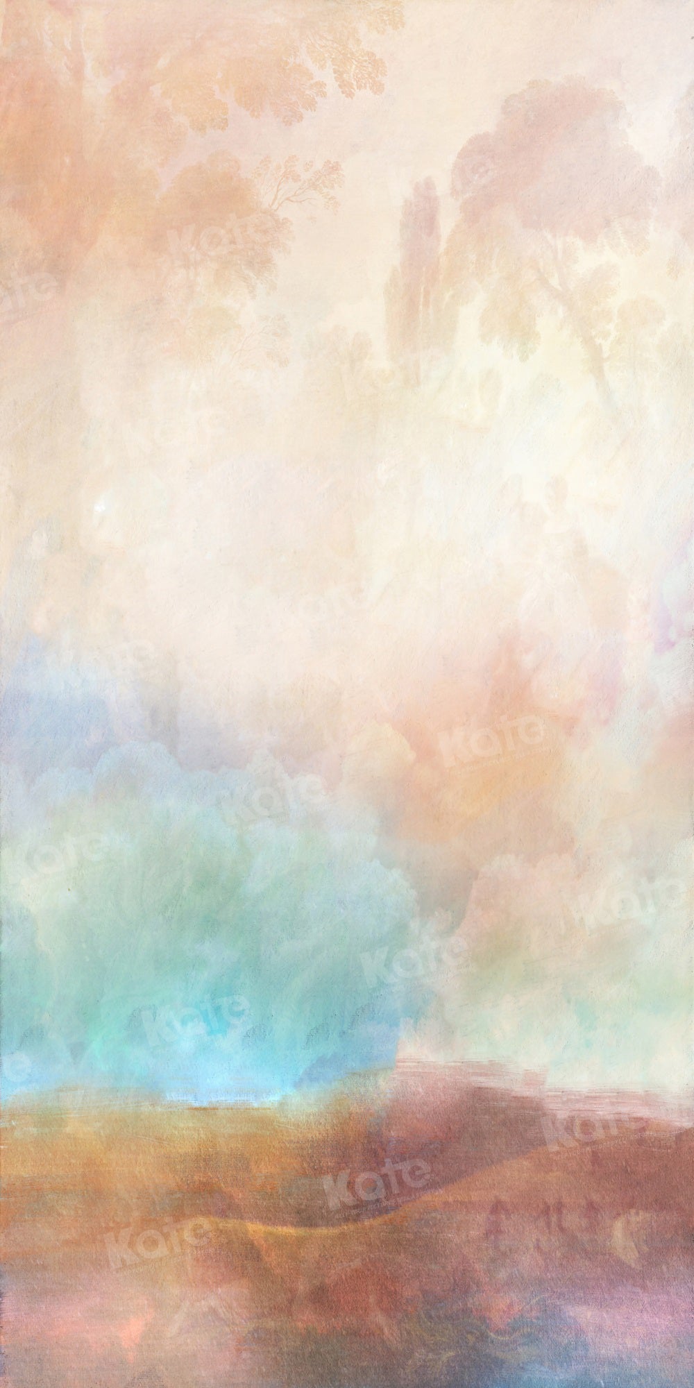 Kate Fine Art Abstract Backdrop Colorful Land Abstract for Photography - Kate Backdrop AU
