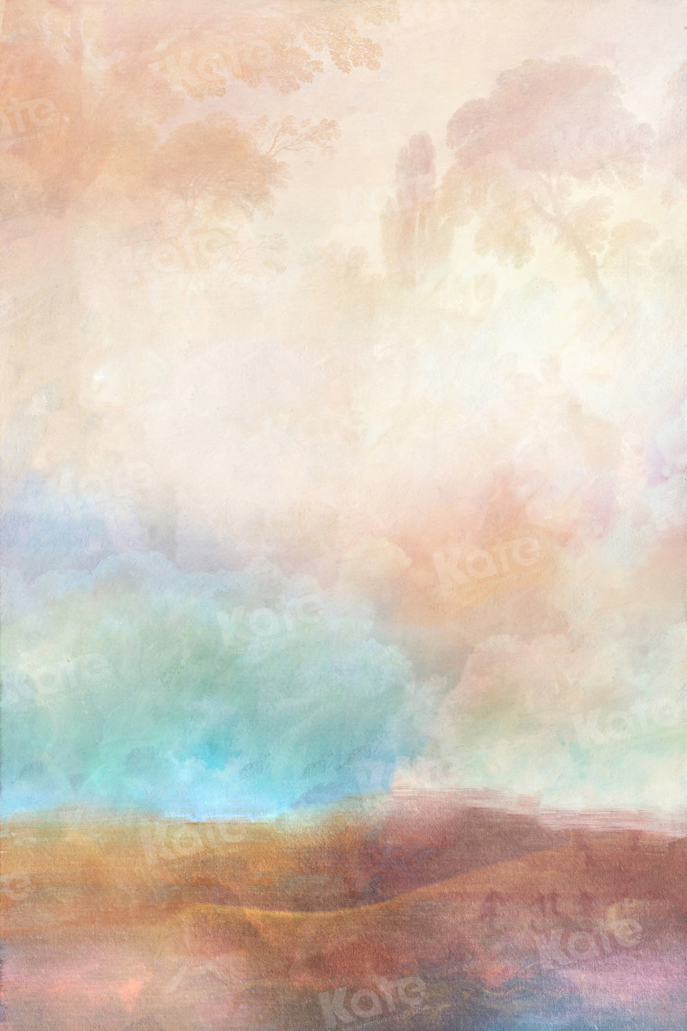 Kate Fine Art Abstract Backdrop Colorful Land Abstract for Photography - Kate Backdrop AU