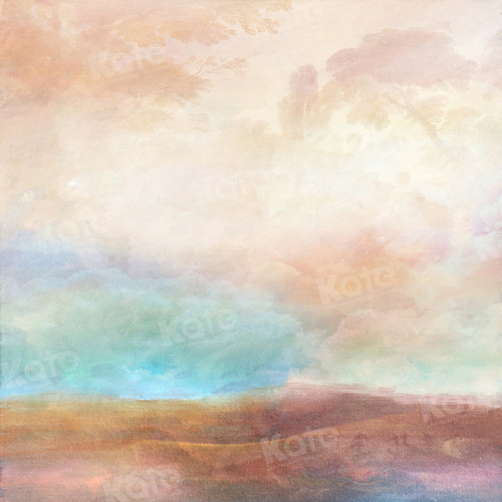 Kate Fine Art Abstract Backdrop Colorful Land Abstract for Photography - Kate Backdrop AU