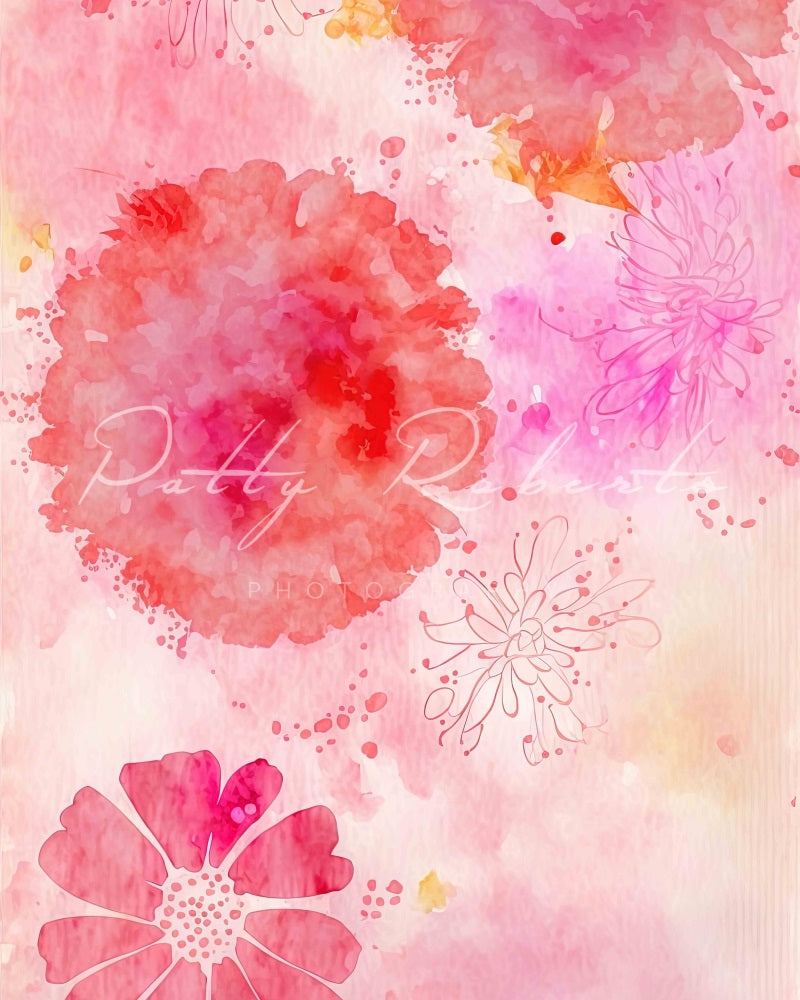 Kate Blooming Blessing Backdrop Portrait Flowers Texture Designed by Patty Robertss - Kate Backdrop AU