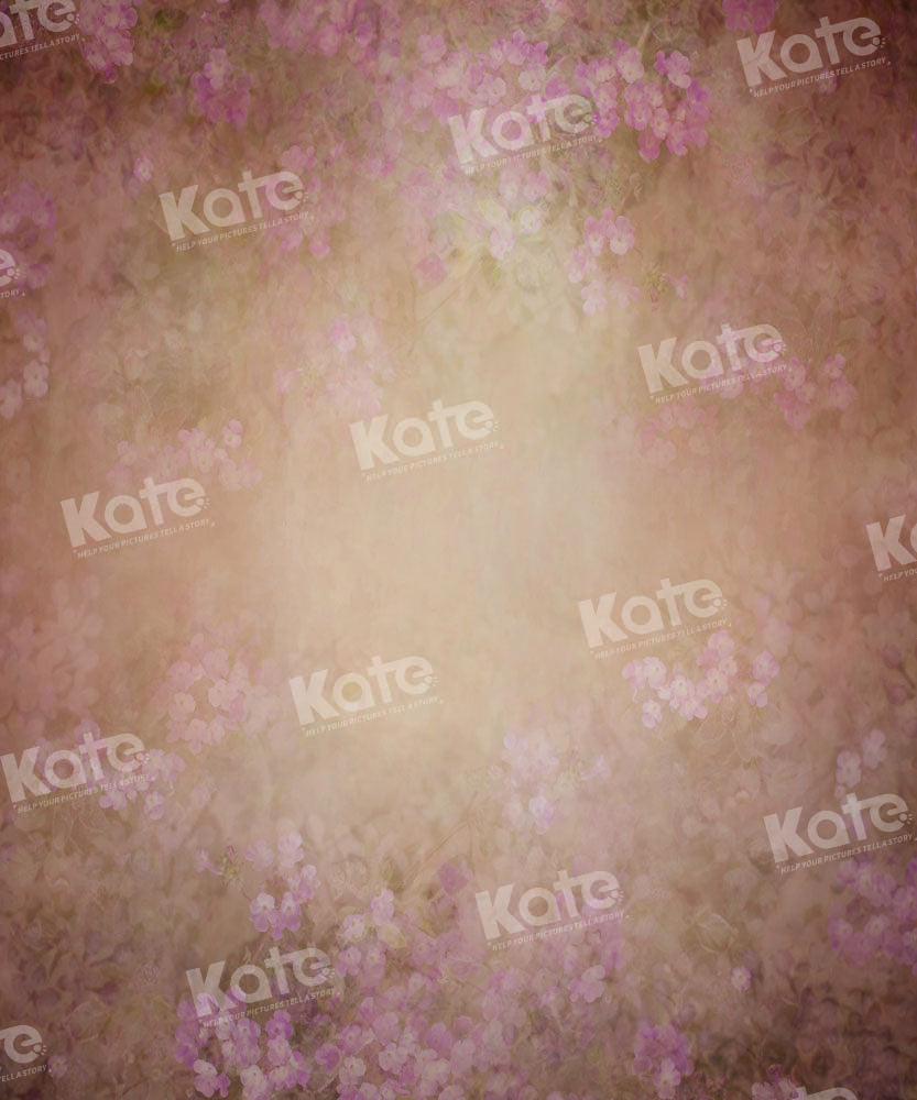 Kate Fine Art Purple Floral Little Brown Backdrop Designed by GQ - Kate Backdrop AU