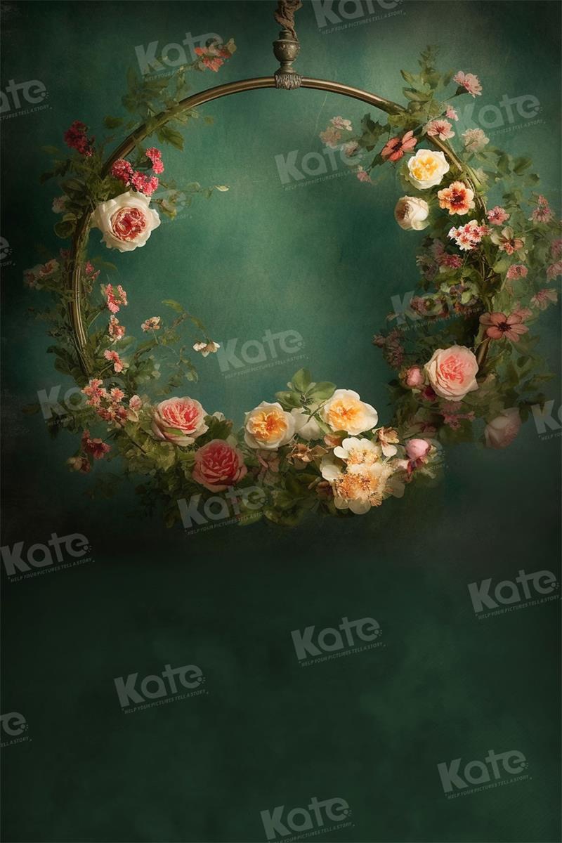 Kate Green Wall Garland Backdrop for Photography - Kate Backdrop AU