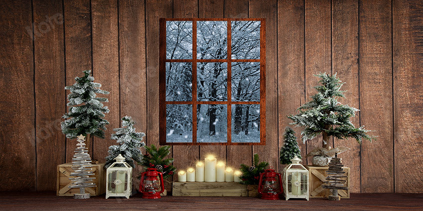 Kate Christmas Snowy Room Backdrop Designed by Emetselch - Kate Backdrop AU