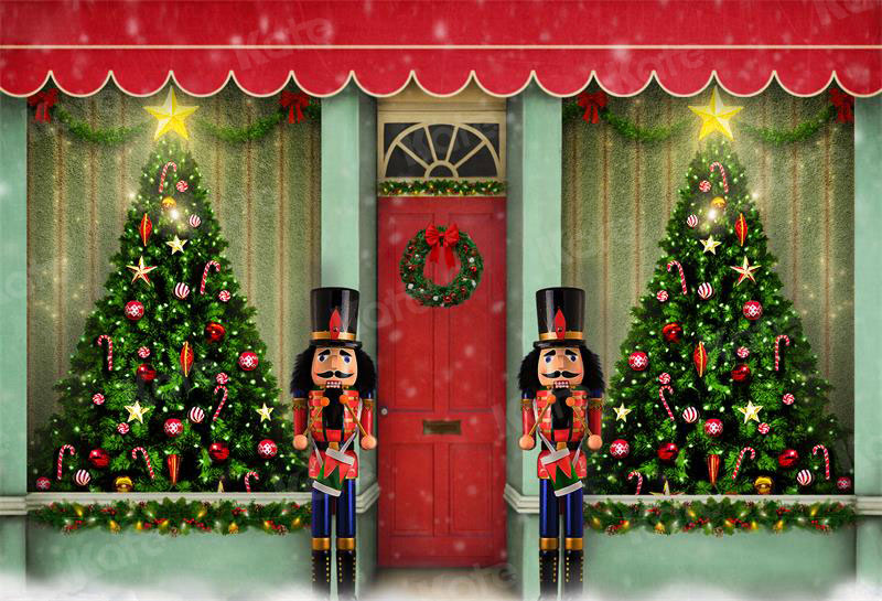 Kate Christmas Shop Front Backdrop for Photography - Kate Backdrop AU