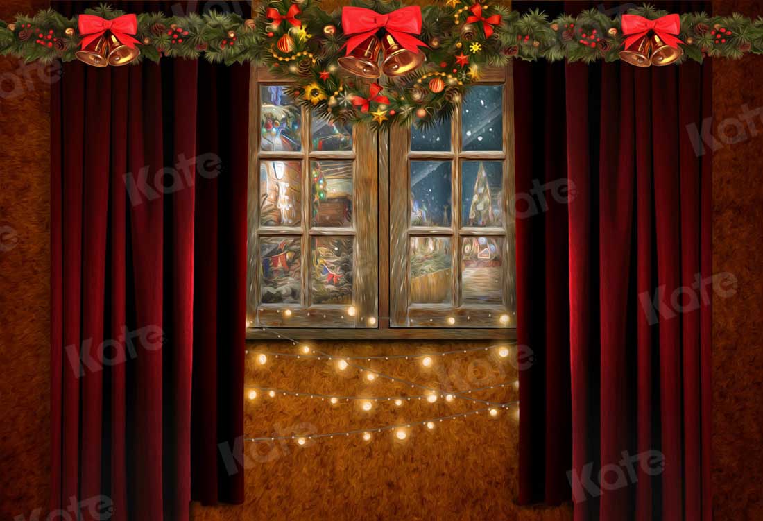 Kate Christmas Window Bling Backdrop for Photography - Kate Backdrop AU