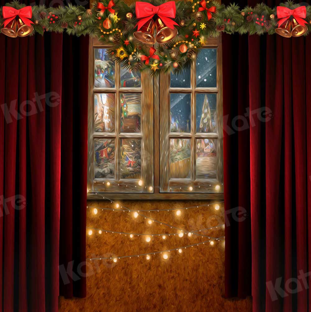Kate Christmas Window Bling Backdrop for Photography - Kate Backdrop AU